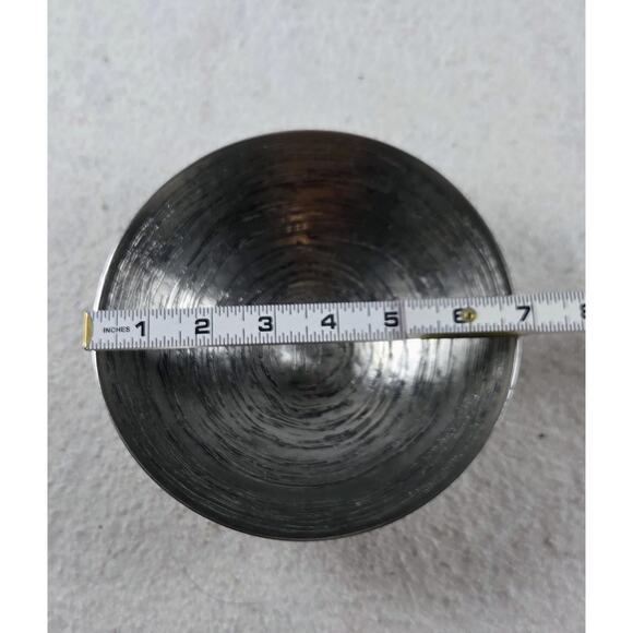 Studio A Home Hammered Metal Decorative Bowl – Silver Tone Textured Finish - Picture 4 of 5